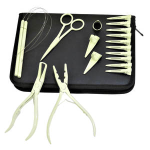 Pince à extensions capillaires, outil de coiffure pour retirer les micro-anneaux et les perles, ouvre-perles - Product Image 2