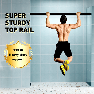 Nero opaco 24D01-60MBX Frameless 56 \ "X 76 \" porta singola scorrevole per doccia 1/4 \ "in vetro temperato a chiusura morbida a prova di esplosione - Product Image 4