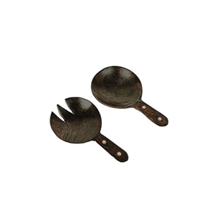 Ustensiles à salade modernes de 11 pouces, les plus vendus, écologiques, recouverts de résine, compatibles lave-vaisselle, pour la cuisine domestique, fabriqués en Inde - Product Image 1