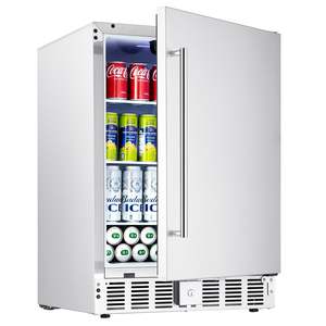 24 \ "refrigeratore per birra e bevande in acciaio inox da esterno 150QT frigorifero per vino e bevande - Product Image 1