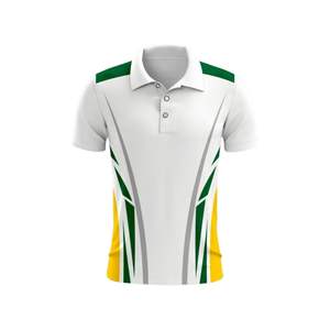 Camiseta de críquet blanca de secado rápido para pruebas de sublimación - Product Image 1