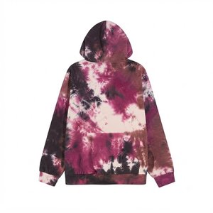 Custom Men <b>Tie</b> <b>Dye</b> Hooded Tracksuit <b>Set</b> Full Sleeve Loose Fit Casual Autumn Wear 100% Cotton Gradient Color Pattern With Pockets - Product Image 4