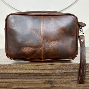 Caja de Pañuelos de Cuero Vacuno con Pelo Natural, Hecha a Mano en Occidente, con Dispensador de Toallitas Húmedas y Correa para la Muñeca, para el Hogar, el Automóvil y la Oficina - Product Image 6