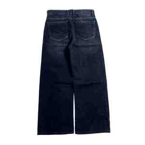 MEESAM LEATHER HOSIERY Jeans de Mezclilla Rectos de Cintura Alta, 100% Algodón, Secado Rápido, Estilo Vintage, Corte Regular, para Hombre y Mujer - Product Image 1