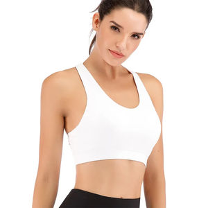 Sujetador Deportivo de Alta Calidad de Secado Rápido para Mujer, 80% Nailon, 20% Elastano, con Soporte, Logotipo Frontal, para Yoga, Fitness y Ropa Deportiva - Product Image 1