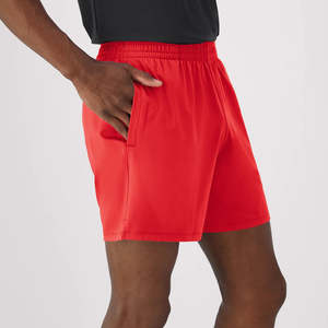 Comfortable Solid Cotton Men's Summer Casual Shorts Elastic Waist Breathable Quick Dry High Street Style Side Pockets - Product Image 3