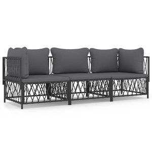 Set Lounge da Giardino Antracite - Product Image 2