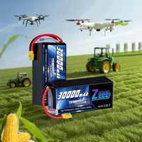Zeee FPV Drone Batterie 6S 10000mAh 16000mAh 22000mAh 30000mAh 10Ah 16Ah 22Ah 30Ah Semi Solid State Lipo Batteries pour UAV Dr