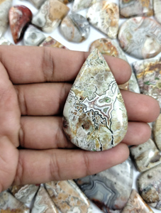 Wholesale Hot Selling Crazy Lace Agate Cabochon High Quality Mixed Size Natural Loose Gemstones Jewelry - Product Image 3