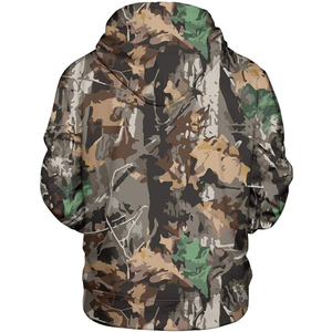 Sudadera con Capucha de Camuflaje para Hombre, Corte Regular, Informal, para Otoño, con Bolsillo Delantero, Estampado por Sublimación - Product Image 3