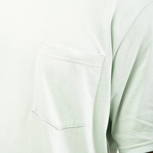 T-shirt uni de qualité supérieure pour homme, style poche, en coton doux et respirant, manches courtes, décontracté, mode estivale, prix d'usine en gros - Product Image 6