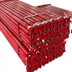 Étai en acier réglable pour le soutènement de colonnes en béton avec base antidérapante et tête supérieure - Product Image 4