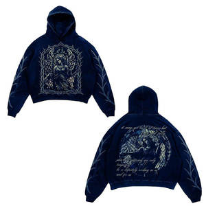 Sudaderas con Capucha Personalizadas para Hombre, Bordadas, Ecológicas, Lavadas con Piedras, Impresión DTG, 340gsm, Poliéster/Algodón, Forro Polar, Bolsillo, Secado Rápido - Product Image 3