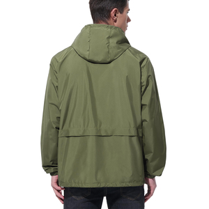Chaqueta Impermeable y Cortavientos con Capucha para Hombre, Personalizada, para Deportes al Aire Libre, Running, Senderismo, Ligera, OEM ODM - Product Image 2