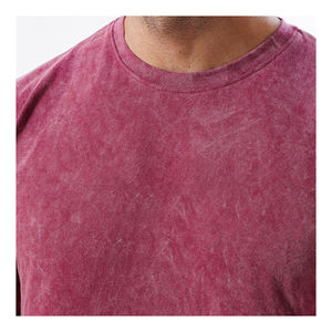 Camiseta de Manga Corta para Hombre, Personalizada, al por Mayor, de Algodón, Estilo Casual, Corte Holgado, Lavada, de Secado Rápido, Imitación Gamuza - Product Image 6