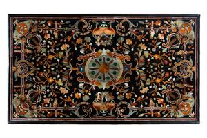 Tablero de mesa de café hecho a mano con piedra semipreciosa Pietra Dura - Product Image 3