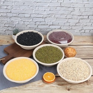 Nouveau design, bol jetable pour emporter, couvercle en plastique transparent, 32 oz, bol biodégradable en bagasse de canne à sucre, couvercle pour bol, bols de restauration - Product Image 5