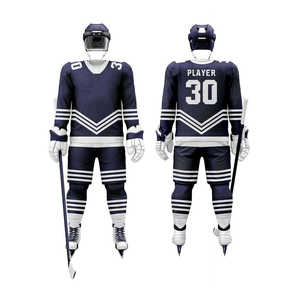 Camisetas de Hockey Personalizadas de Primera Calidad Brave 2026, Estampadas y Cosidas, Uniformes de Hockey sobre Hielo Vintage con Cordones para Hombre, Bordadas - Product Image 3