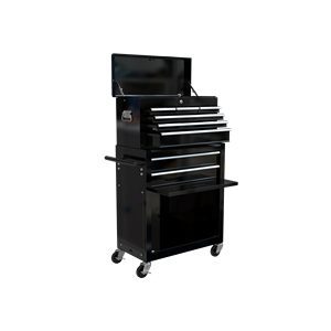 Caja de Herramientas Rodante de Alta Capacidad con 8 Cajones y Cerradura, Gabinete de Herramientas Extraíble de Alta Visibilidad para Almacenamiento en Garaje, Almacén o Taller - Product Image 4