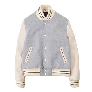 Chaqueta Varsity de Lana para Hombre de Alta Calidad, 100% Algodón, Cierre de Botones, Estilo Universitario de Béisbol, Inspiración para el Invierno - Product Image 1