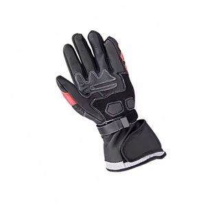 Guantes de Carreras de Cuero con Dedos Completos, Transpirables, con Cierre de Velcro, Unisex, para Actividades al Aire Libre, Diseño con Paneles en Blanco y Negro - Product Image 6