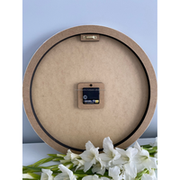 Jam dinding Resin buatan tangan elegan, dengan mutiara putih warna coklat dan emas menampilkan batu alam Dekorasi Rumah mewah Modern