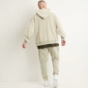 Sweat-shirt à capuche pour homme, coupe classique, 100% coton molletonné, vêtement d'hiver décontracté, anti-boulochage, séchage rapide, avec poche - Product Image 2