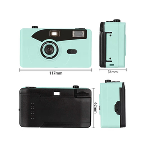 Appareil photo argentique 35 mm réutilisable personnalisé OEM, à mise au point fixe, en plastique, à usage unique, style automatique, design compact et coloré, vert - Product Image 6