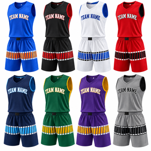Tenue d'entraînement de basketball personnalisée pour enfants, ensemble léger et respirant de maillot et short pour jeunes, vente en gros de vêtements de sport pour équipes - Product Image 2