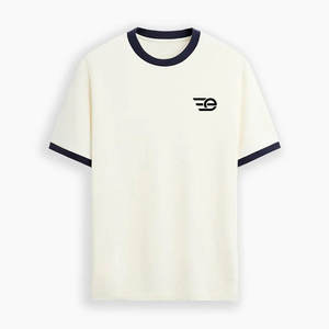 Camiseta de cuello redondo de nuevo estilo hecha con material suave 100% algodón para un uso diario cómodo e informal. - Product Image 1