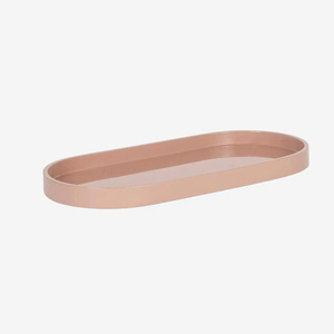 Modern scalloped lacquer serving tray from <b>Vietnam</b>, designed with premium craftsmanship and customizable color solutions - Product Image 5