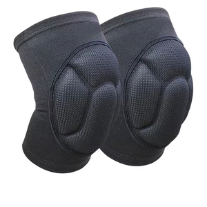 Black Solid Color Good Supplier <b>Back</b> In The Game With Knee Protection <b>Brace</b> Compression Sleeve & Pads - Product Image 6