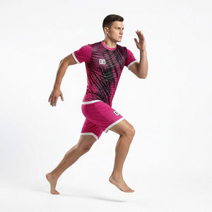 Ventes en gros de maillots de football pour hommes en polyester 100% personnalisés et bon marché, ensembles de maillots de football respirants, sublimation, service OEM pour adultes - Product Image 4
