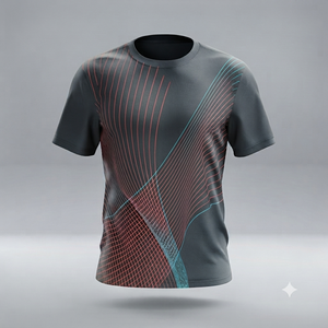 เสื้อยืดแขนสั้นผู้ชายสีพื้นผ้าฝ้าย 100% 180 GSM พิมพ์ลายโลโก้ด้านหน้าแบบดิจิทัลตามสั่งขายส่ง เป็นมิตรกับสิ่งแวดล้อม - Product Image 4