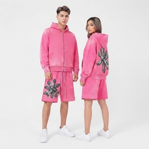 Chaqueta Deportiva con Capucha de Algodón Grueso de Secado Rápido, Personalizable con Logotipo Reflectante, Ligera, Transpirable, Estilo Urbano - Product Image 2
