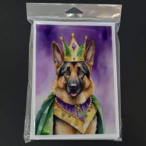 การ์ดเปล่าขนาด5x7แปลกๆ A7ขนาด5x7มีซองใส่การ์ดอวยพร Mardi Gras จาก German Shepherd King of Mardi Gras พร้อมซอง - Product Image 3