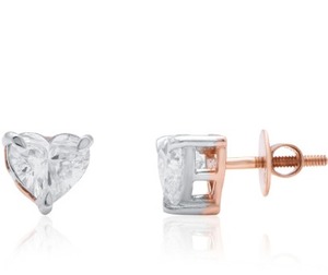 Pendientes de Oro Blanco con Diamantes Cultivados en Laboratorio para Mujer, Corte Brillante Redondo, Elegantes para Bodas, Fiestas, Regalo, Joyería - Product Image 6
