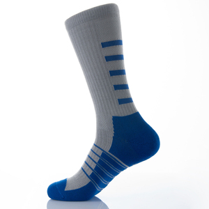 Chaussettes de sport pour hommes, noires et grises, rayées, respirantes, tricotées, pour la course à pied, l'entraînement, les sports d'été - Product Image 4