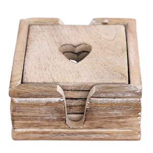 Wholesale Item Wooden Tea <b>Coaster</b> <b>Drinks</b> Pads Table Decoration Best Selling Attractive Item Office Table Mats Gift Set Handmade - Product Image 2