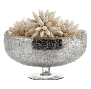 Trending Aluminium Bowl With Three <b>Legs</b> Base Stand Decorative High Silver Finished Fruit Display Bowl Tabletop Centerpiece Bowls - Product Image 4
