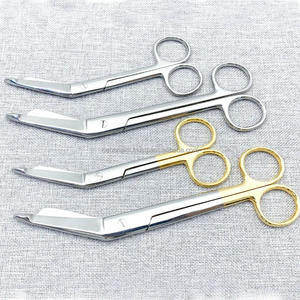 กรรไกรตัดผ้าพันแผลทำจากเหล็กสแตนเลสผ้าพันแผลสำหรับผ่าตัด & กรรไกรทางการแพทย์สำหรับการปฐมพยาบาลและการใช้ทางคลินิกเครื่องมือสัตวแพทย์ - Product Image 3