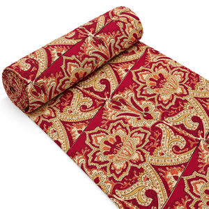 Tela Orgánica Premium de Jaipur, Tejida a Mano con Estampado Floral Índigo, Ligera, 90 GSM, para Decoración del Hogar, Camisas, Vestidos, Fundas, Algodón Sostenible - Product Image 1