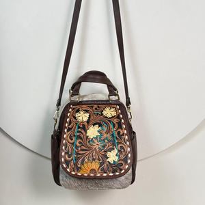 Nouveau sac à dos en cuir de vachette personnalisé multifonction grande capacité usiné à la main élégant sac à dos de voyage convertible pour les femmes - Product Image 4