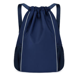 Hot Sale Customized Logo High Quality Sports Fitness Travel <b>Waterproof</b> Backpack 210d Cheap Polyester <b>Drawstring</b> <b>Bag</b> for Students - Product Image 3