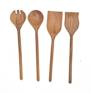 Ensembles d'ustensiles en bois en gros, réutilisables, en bois naturel, spatules, outils de cuisine, ustensiles de cuisine pour la maison - Product Image 3