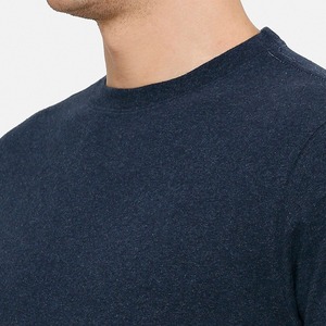 T-shirt Homme Premium Col Montant Ample en Coton Lourd Manches Courtes Coupe Décontractée Streetwear Vierge pour Vente en Gros aux Marques - Product Image 3