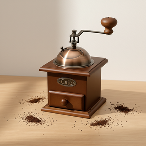 Molinillo de Café de Madera de Primera Calidad 3203034, Metal Bronce - Product Image 4