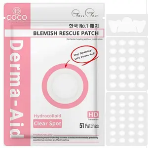 Private Label Hydrocolloid Acne Patches From Korea Manufacturer For Nose And Eye Healing For Face Use