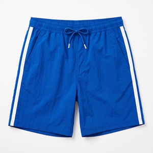 Pantalones Cortos Deportivos Casuales de Verano para Hombre, Tejidos, de Secado Rápido, con Cierre de Cordón, Cintura Media, Franja Lateral, OEM, ODM, Logotipo Personalizado, MOQ Bajo - Product Image 5