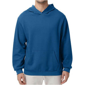 Sweat à capuche oversize personnalisé en molleton bouclette 100 % coton épais 400/350 GSM avec impression numérique pour l'hiver - Product Image 4